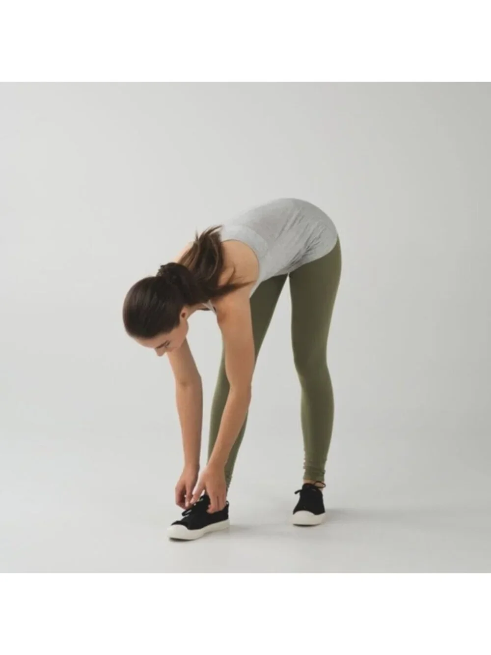 Lululemon Wunder Under Pant *Full-On Luon Fatigue Green Denim